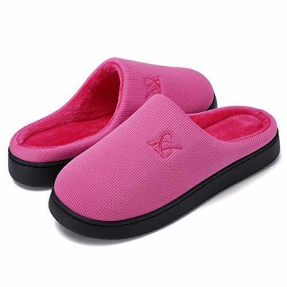 Women's  Memory Foam Slippers Landeer Pink 11 /12 - Picture 6 of 11